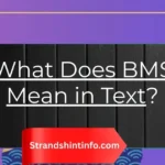 What Does BMS Mean in Text