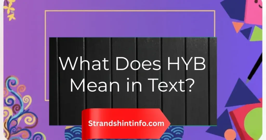 What Does HYB Mean in Text?
