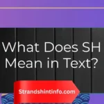 What Does SH Mean in Text?